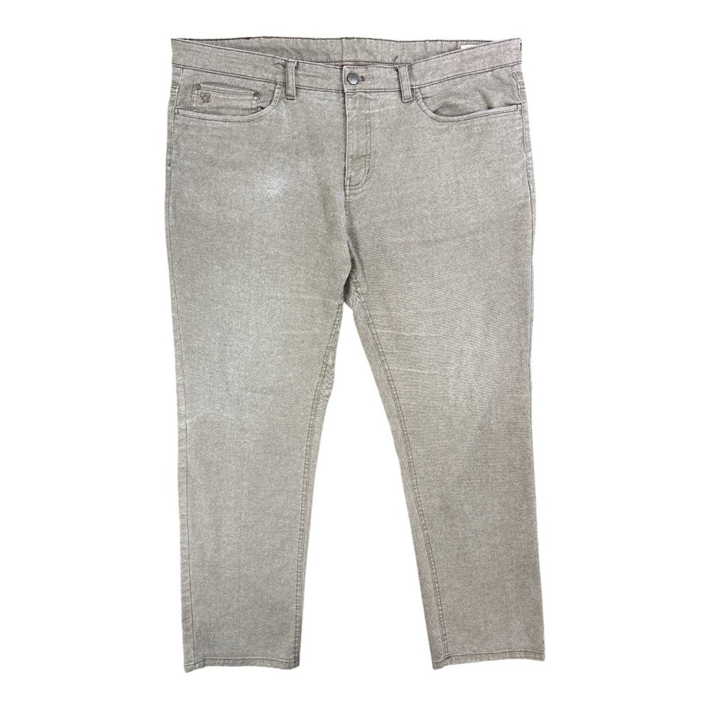English Laundry Men's Brown Tan Straight Fit Jeans 40x32 Mid Rise Denim
